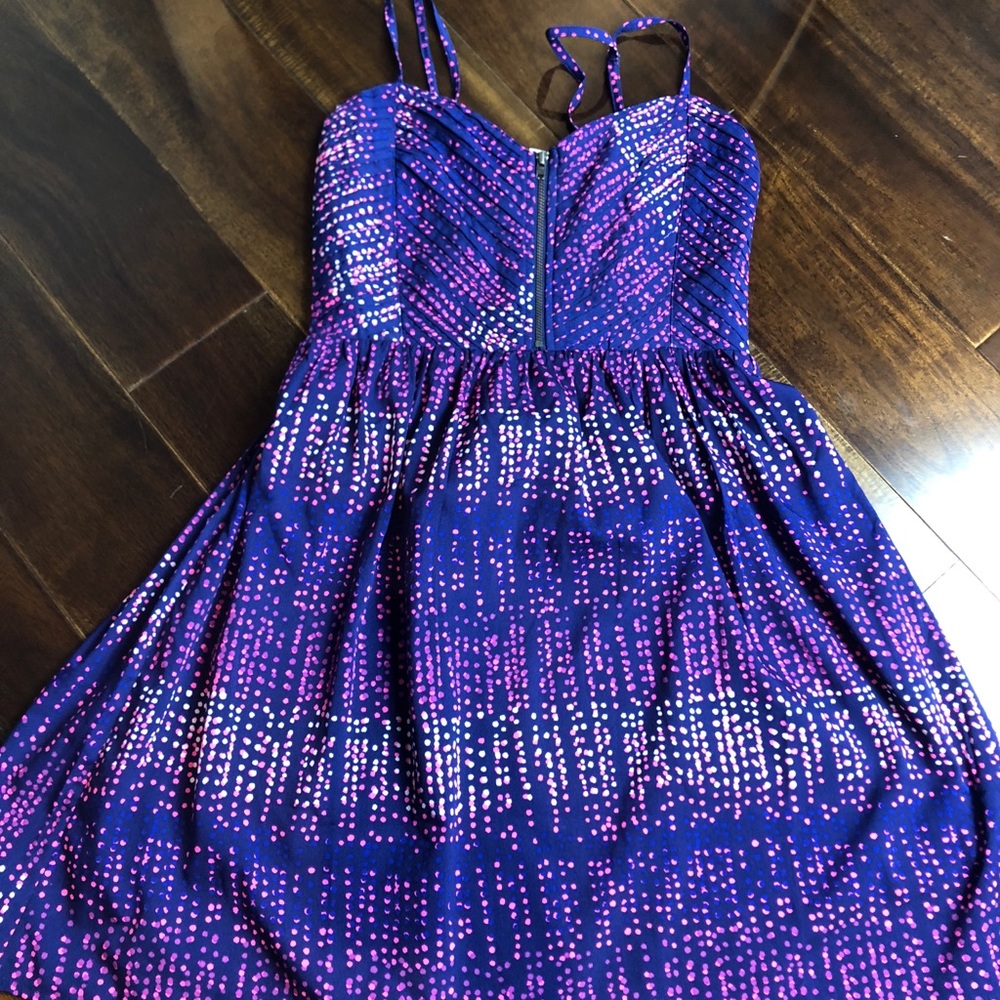 Roxy Blue and Pink Mini Dress